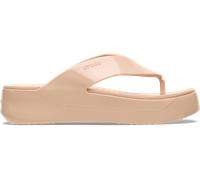 Crocs Femme Getaway Platform Patent Flip Tongs, Pink Caramel, 38/39 EU