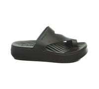Crocs - Getaway Platform Toe Loop - Femme - Chaussures - Noir - Taille: 36 EU