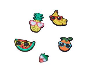 Crocs - Jibbitz Cute Fruit With Sunnies 5-Pack - Femme - Accessoires - Multicolore - Taille: ONE Size