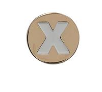 Crocs Jibbitz Gold Letter SHOE ACCESSORY | Jibbitz for Crocs, Gold Letter X, Small