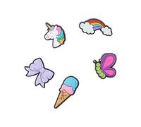 Crocs Jibbitz Lot de 5 breloques licorne pour chaussures, 5 Pack