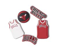 Crocs Jibbitz Lot de 5 breloques pour chaussures de la NBA Basketball Teams Sports Collection Multi Packs, polychlorure de vinyle, sans pierre précieuse, 5 Pack, Polychlorure de vinyle, Pas de gemme