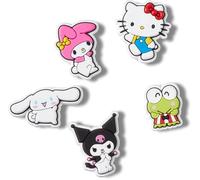 Crocs Jibbitz Lots pour chaussures et sandales - Bel accessoire, breloques colorées et fabriquées en matériau synthétique, Hello Kitty 1, 5 Pack