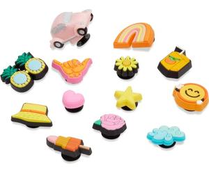 Crocs Jibbitz Rose et Jaune Lot de 13