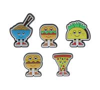 Crocs Shoe Charm 5-Pack | Personalize with Jibbitz for Chaussure Unisexe, Chill Foods, Taille Unique