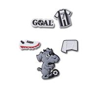 Crocs Jibbitz Shoe Charm 5-pack | Personalize With Jibbitz for Crocs, Charme de chaussure Unisexe, Soccer Goal,