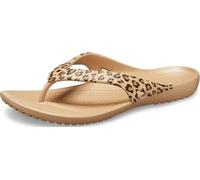 Crocs Kadee II Leopard Flip W, Sabot , Leopard/Gold,