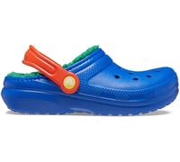 Crocs Kids' Classic Lined Clogs Blue Bolt/Multi C13 (31.5) Male