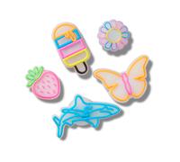 Crocs Lights Up Summer Sonstiges Pack de 5 Unisex - turquoise, rosé
