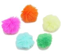 Crocs Lot de 5, Breloques de Chaussure Mixte, Boule de houppette néon des années 80, Einheitsgröße