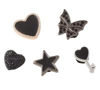 Crocs Lot de 5 breloques unisexes Lack Punk, taille unique, multicolore, Taille unique