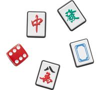 Crocs Lot de 5 Personnalisez Jibbitz, Breloques de Chaussures Unisexe-Adulte, Mahjong, Taille Unique