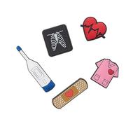 Crocs Lot de 5 Personnalisez Jibbitz, Breloques pour Chaussures Mixte, Médical, Taille Unique