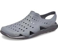 Crocs Men's Swiftwater Wave Sandals, Water Shoes, Charcoal/Graphite, 6 Men