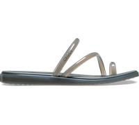 Crocs,Femme,Miami Jelly Toe Loop Sandal,Gelée de carbone,38-39
