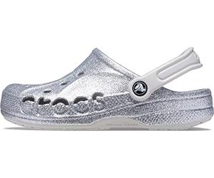 Crocs Mixte Baya Clogs Sabots, Paillettes argentées, 39 EU