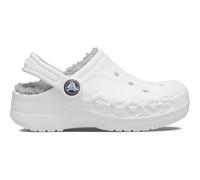 Crocs Mixte enfant Baya Lined Clog K Sabot, White/Light Grey, 28-29