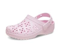 Crocs Sabot Classic Floral Cut-Out Clog Enfant – Découpes florales – Rose 24-25