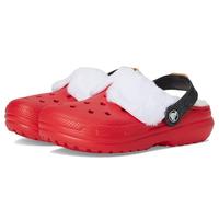 Crocs Mixte Enfant Classic Lined Santa Clog Sandale, Varsity Rouge Multicolore, 19.0 cm