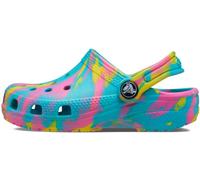Crocs Mixte enfant Classic Marbled Clog K Sabot, Digital Aqua Multi, 36 EU