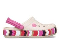 Crocs,Mixte Enfant,Crocband Chevron Band Clog T,Frappé/Quiet Rose,23-24