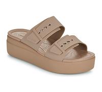 Crocs Femme Brooklyn Buckle Low Wedge Sandales, Latte, 42/43 EU