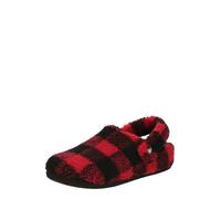 Crocs Unisexe Enfant Classic Buff Check Cozzzy Slipper K Chaussures à enfiler, Varsity Red/Black, 30/31 EU