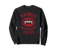Crocs, Pas Contes de fées, lèvres en Forme de Crocs de Vampire, Design Gothique Sweatshirt