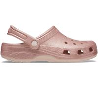 Crocs Pink Classic Glitter Clogs