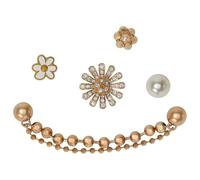 Crocs Pretty in Gold Lot de 5 breloques en forme de chaussure Unisexe Taille unique, multicolore, Taille unique