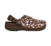 Crocs - Sabot Classique en Cuir Pony - unisex - Chaussures - Brun - Taille: 38 EU
