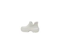 Crocs - Sabot Plateforme avec Doublure en Peluche - Femme - Chaussures - Blanc - Taille: 38 EU