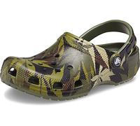 Crocs Sabot Unisexe pour Adulte - Motif Chanvre - Vert armée/Multicolore - 37/38 EU, Vert armée, Multicolore, 37/40 EU