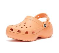 Crocs Sabots Classiques à Plateforme - Sabots pour Femme avec Semelle surélevée, Papaye, 37/38 EU