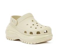 Crocs Sabots Mega Crush Clog – Plateforme, semelle épaisse – Beige 41/42
