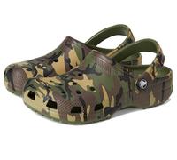 Crocs Mixte Enfant Classic Camouflage Clog K Sabot, Vert Kaki/Multicolore, 32/33 EU