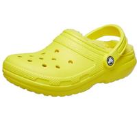 Crocs Sabots classiques doublés unisexes pour adulte, Cyber Yellow, 13 Women/11 Men