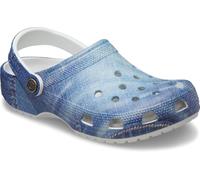 Crocs Sabots classiques en jean unisexe pour adulte, Clair de lune, 6 US Women/4 US Men