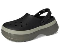 Crocs Sabots classiques superposés unisexes pour adulte, noir, 9 Women/7 Men