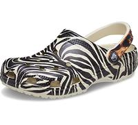 Crocs Sabots Classiques Unisexes Animal Remix, Orange, 36 EU