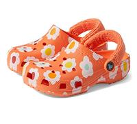Crocs Sabots classiques unisexes pour enfant avec sangle arrière en tissu éponge, Kaki/multicolore, 4 Big Kid