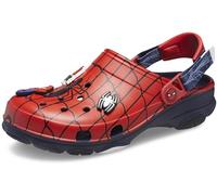 Crocs Sabots de super-héros Marvel unisexes pour adultes, Spiderman, Black Panther et Captain America, bleu marine, 11 Women/9 Men