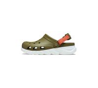 Crocs Sabots 'Duet Max' vert / orange / blanc, Taille 36,5