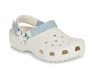 Crocs Sabots enfant Clsc Dnm Flwr Adj BackstrapCgK in Beige 36 / 37