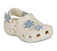Crocs Sabots enfant Classic Denim Flower bride arrière réglable Blanc Summit Taille 25