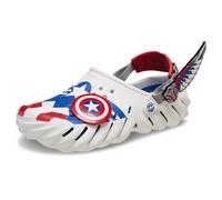 Crocs Sabots Marvel Captain America Echo unisexes pour adulte, blanc, 9 Women/7 Men