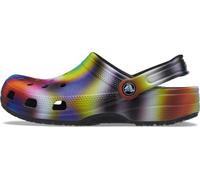 Crocs Sabots solaires Classiques Arc-en-Ciel, Noir/Multi Solarisé, 5 Women/3 Men