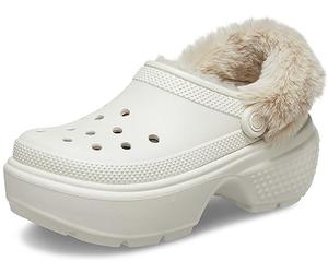Crocs Sabots Stomp doublés Unisexes pour Adulte, Stucco, 11 UK