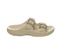 Crocs - Sandale à boucle en émail Saturday - Femme - Chaussures - Beige - Taille: 40 EU