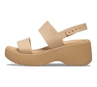 Crocs Sandales Brooklyn Sky à talons pour femme, noix de cajou, 37 EU, Noix de cajou, 36/37 EU